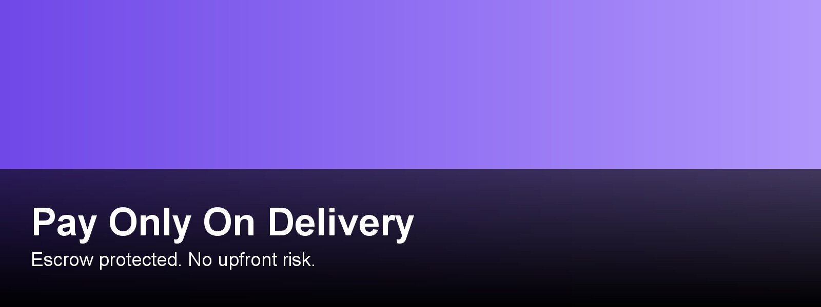 Pay Only On Delivery